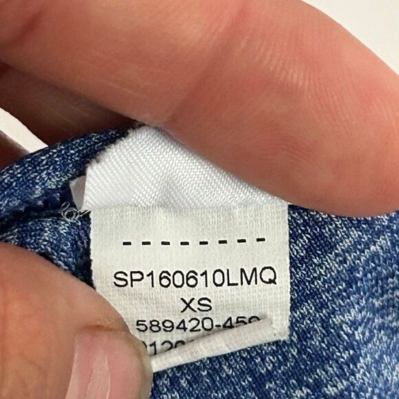 Nike Pro Dri-FIT Sports Bra XS Heather Navy Blue Medium Support - Picture 3 of 6